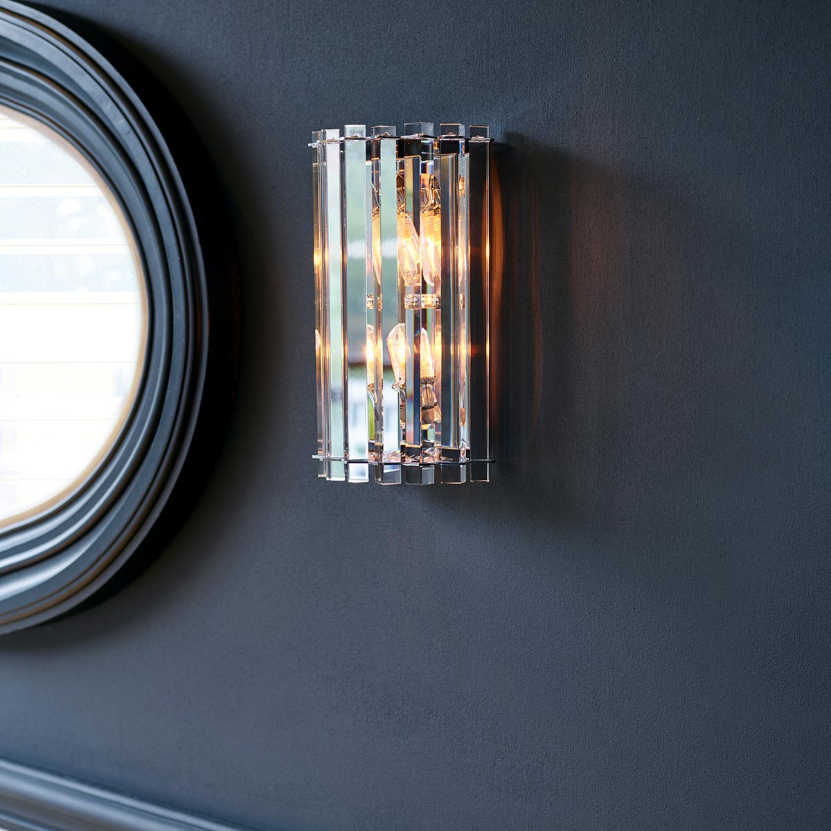Elstead Lighting Crystal Skye kinkiet 2x3 W chrom KL-CRYSTAL-SKYE2
