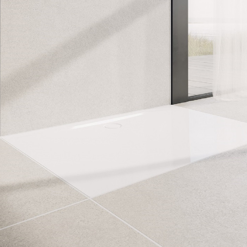 Kaldewei Superplan Zero brodzik 75x120 cm prostokątny z obniżonym nośnikiem ze styropianu model 1550-5 biały 355047980001