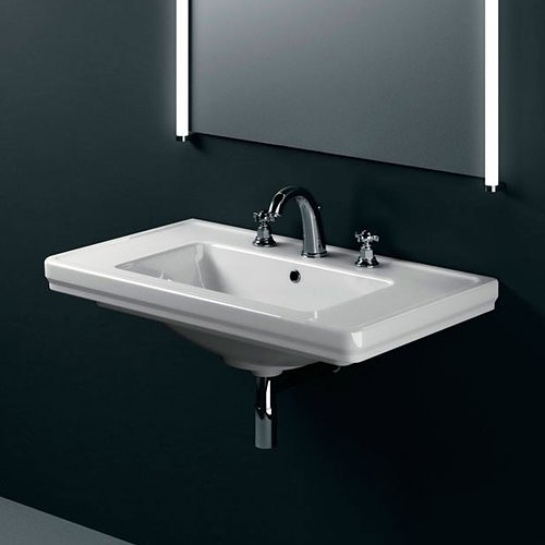 GSI Classic umywalka 90x50 cm prostokątna ścienna biała 8788111