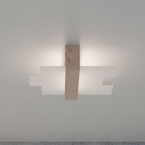 Sollux Lighting Feniks lampa podsufitowa 2x60W drewniana SL.0076