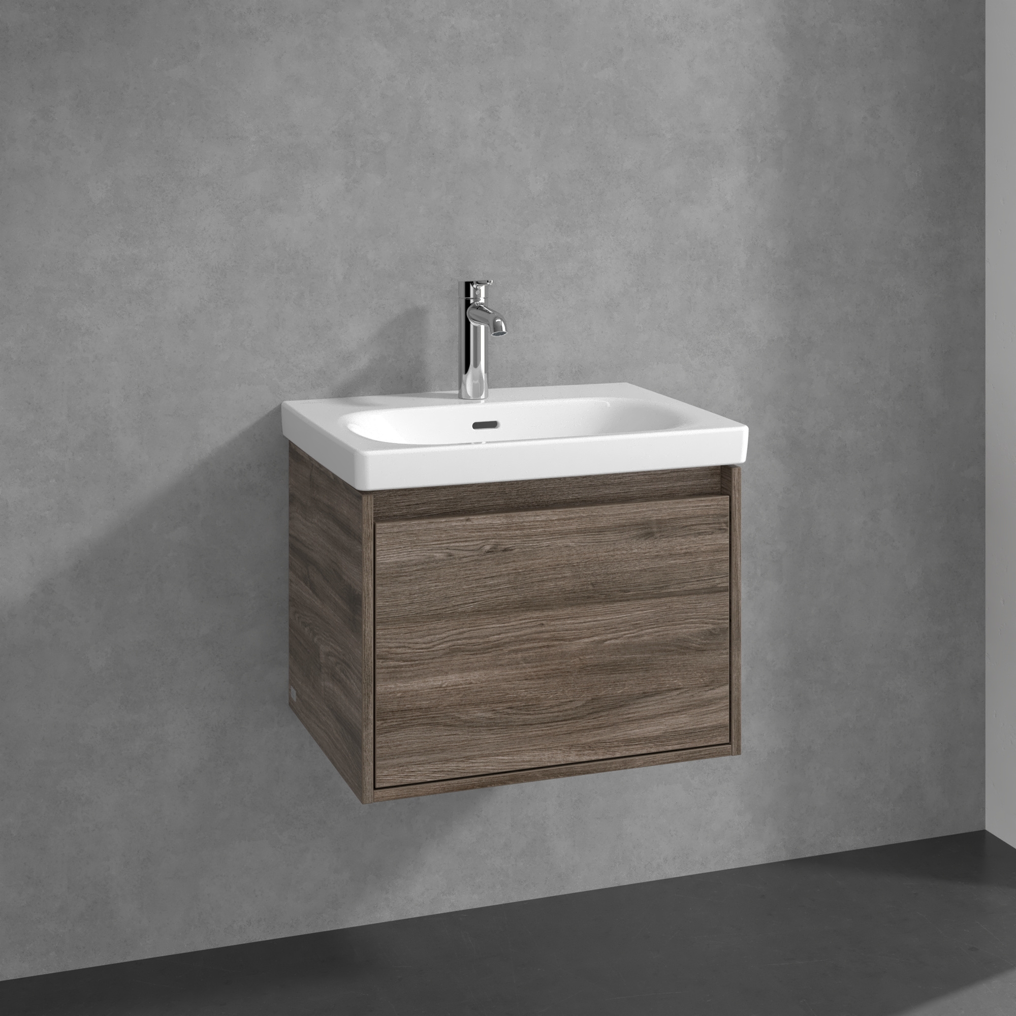 Villeroy & Boch Skyla szafka 57,2x43,9x43,6 cm podumywalkowa wisząca Stone Oak C78400RK