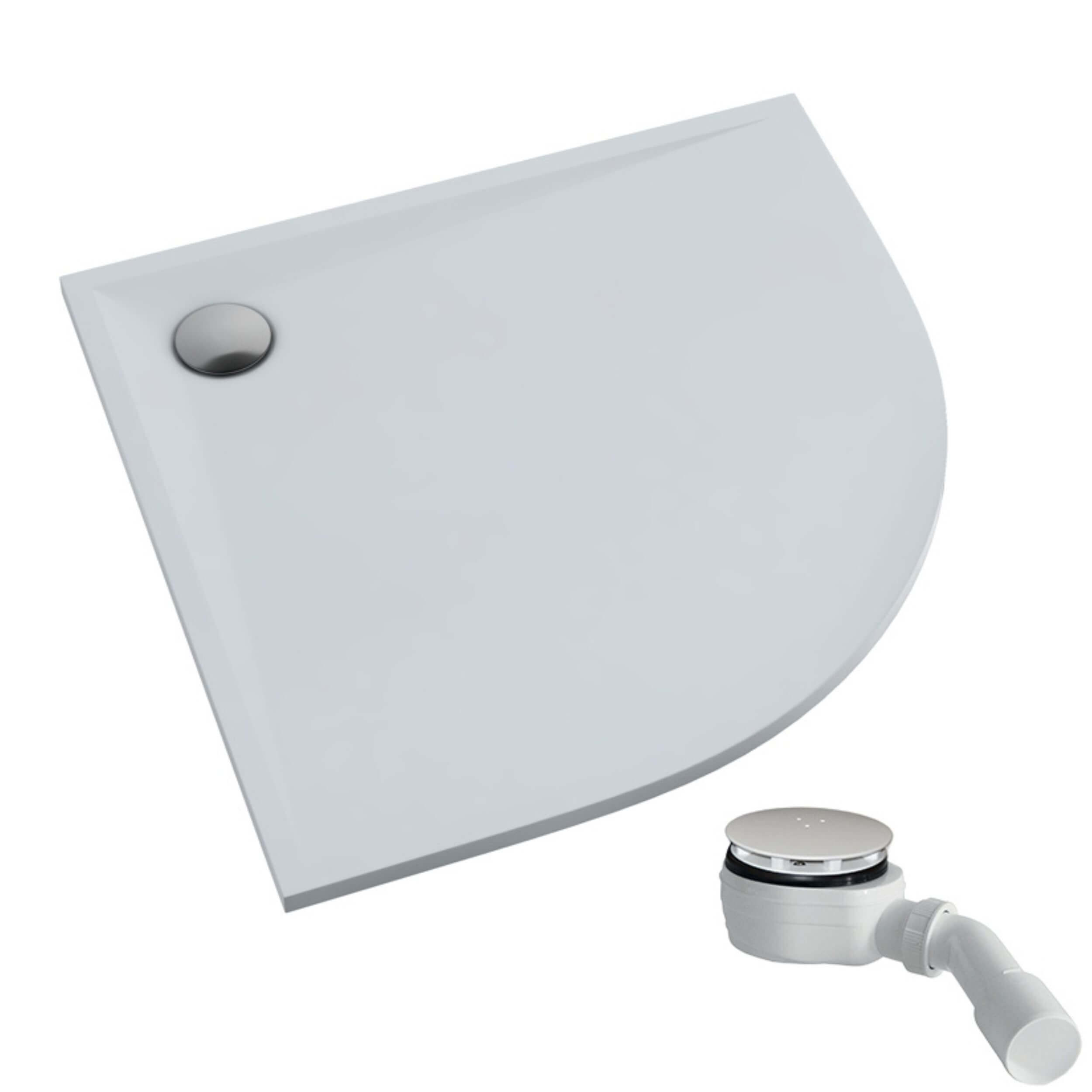 Schedpol Etrusco White Mat brodzik półokrągły 90x90 cm biały 3.464/B/MG