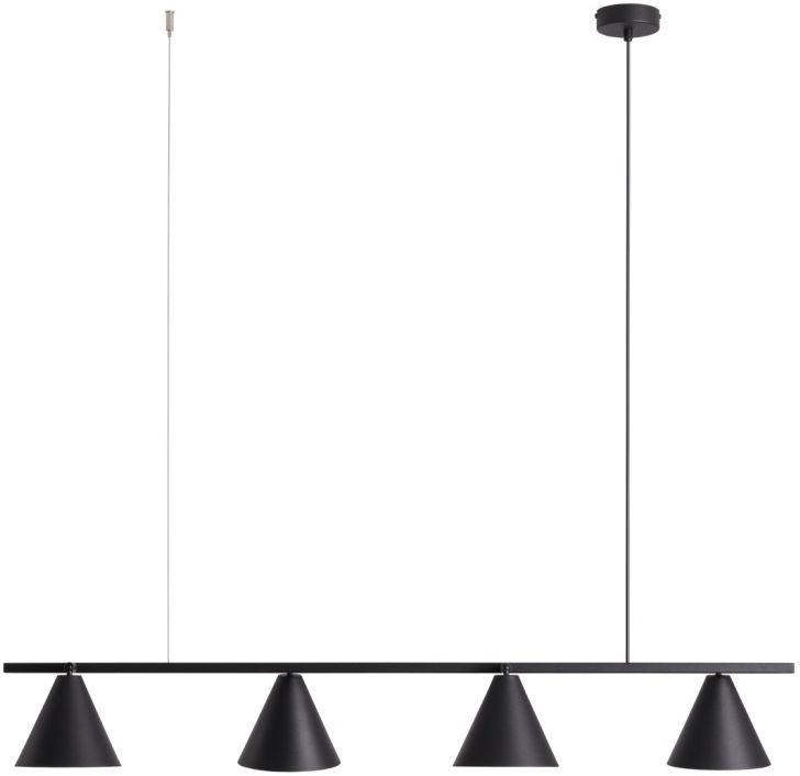 Aldex Form lampa wisząca 4x15 W czarna 1108L1
