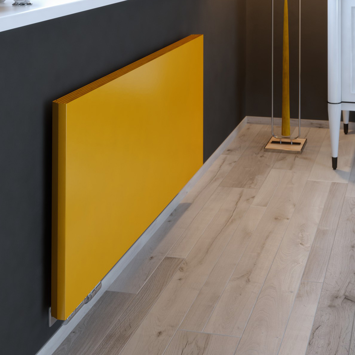Terma Case Slim obudowa grzejnika 58,5x90 cm szkło/biały WRBCSG058090K916