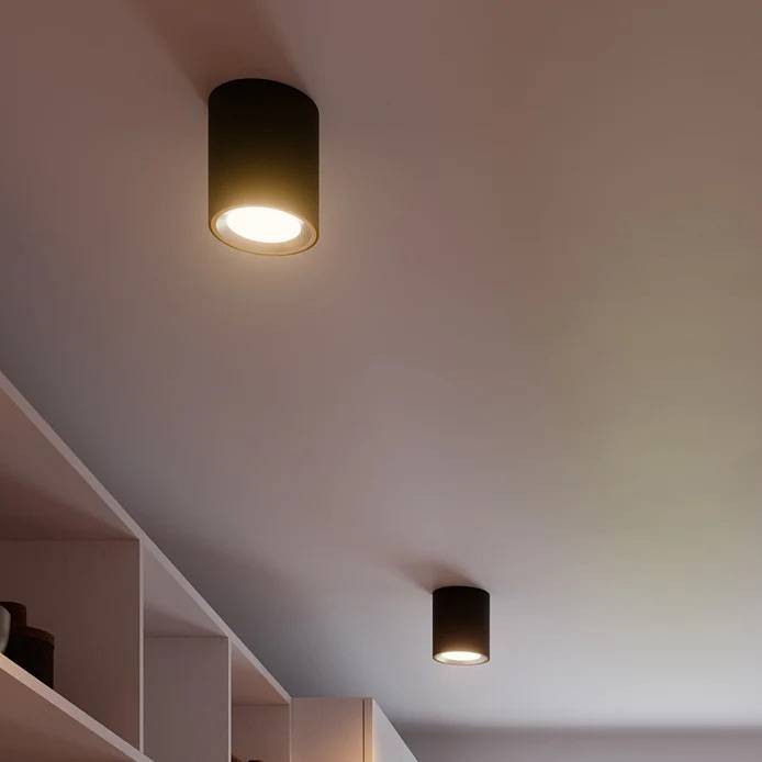 Nordlux Landon lampa podsufitowa 1x8W LED czarna 2110850103