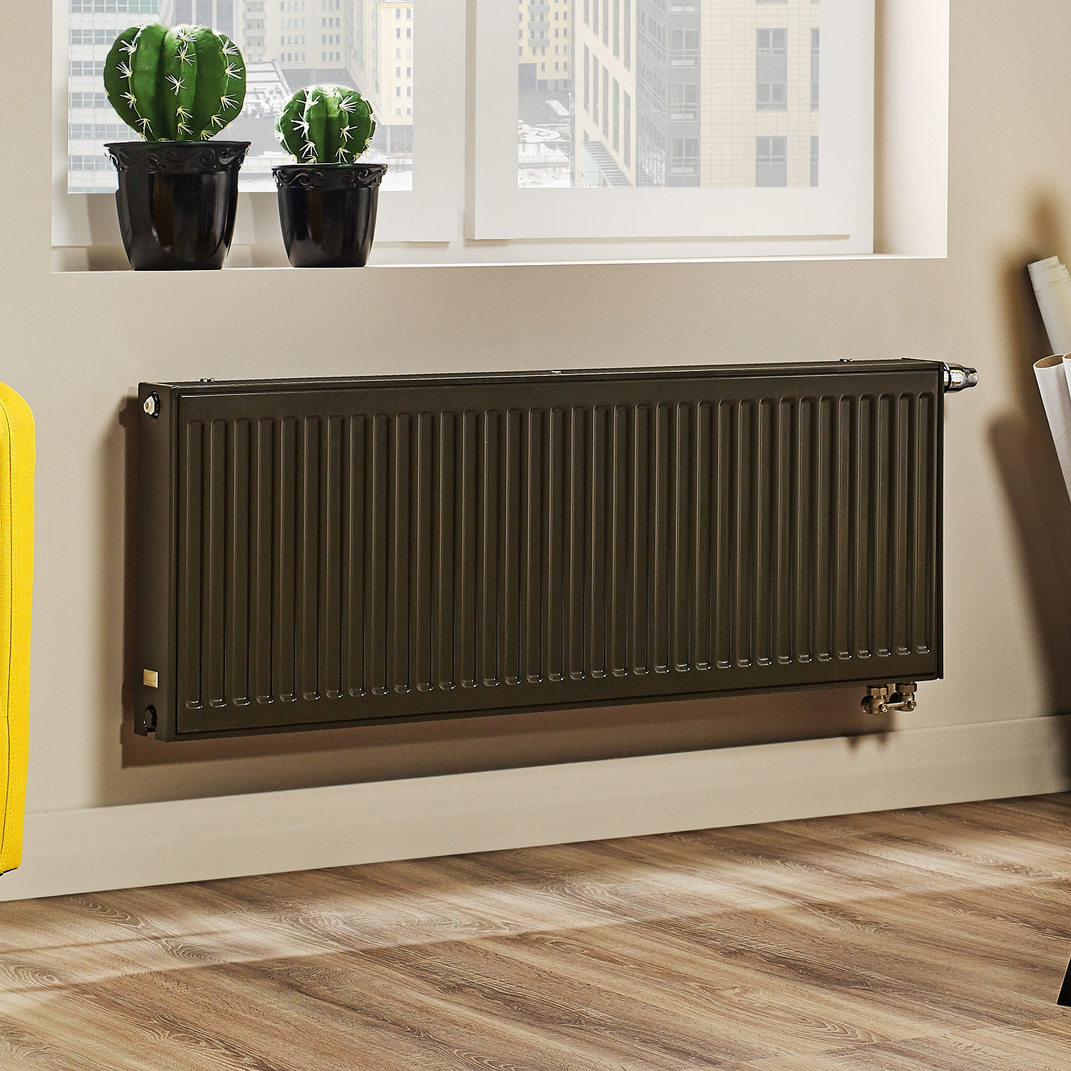 Purmo Ventil Compact grzejnik płytowy 50x230 cm podłączenie dolne biały CV21 500x2300