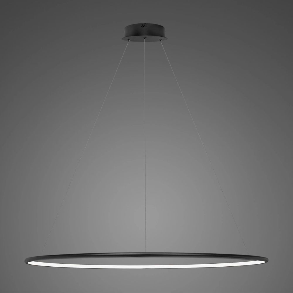 Altavola Design Ledowe Okręgi lampa wisząca ściemnialna 45W LED czarny LA073/P_120_in_4k_black_dimm