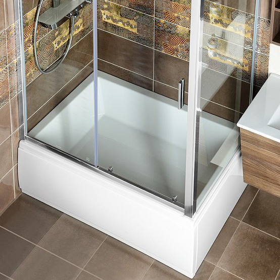 Polysan Deep brodzik 140x75 cm prostokątny biały 72947