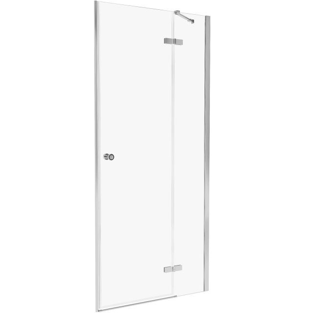 NEW TRENDY Drzwi prysznicowe KALIBRA 120x195 uchylne prawe chrom D-10