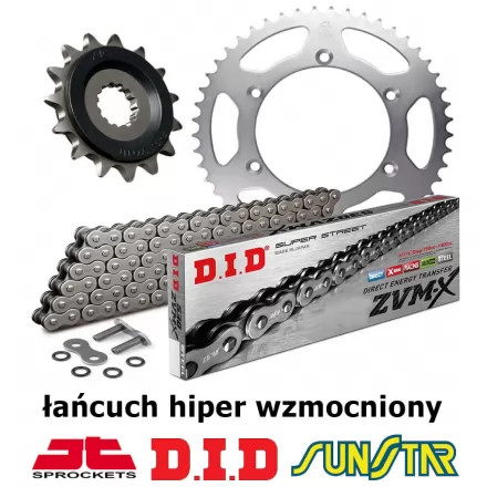 TRIUMPH 955i DAYTONA 2003-2006 ZESTAW NAPĘDOWY DID HIPER WZMOCNIONY