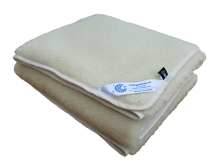 podkład wełniany (prześcieradło) merynos australijski ecru 90x200 (+-5cm)
