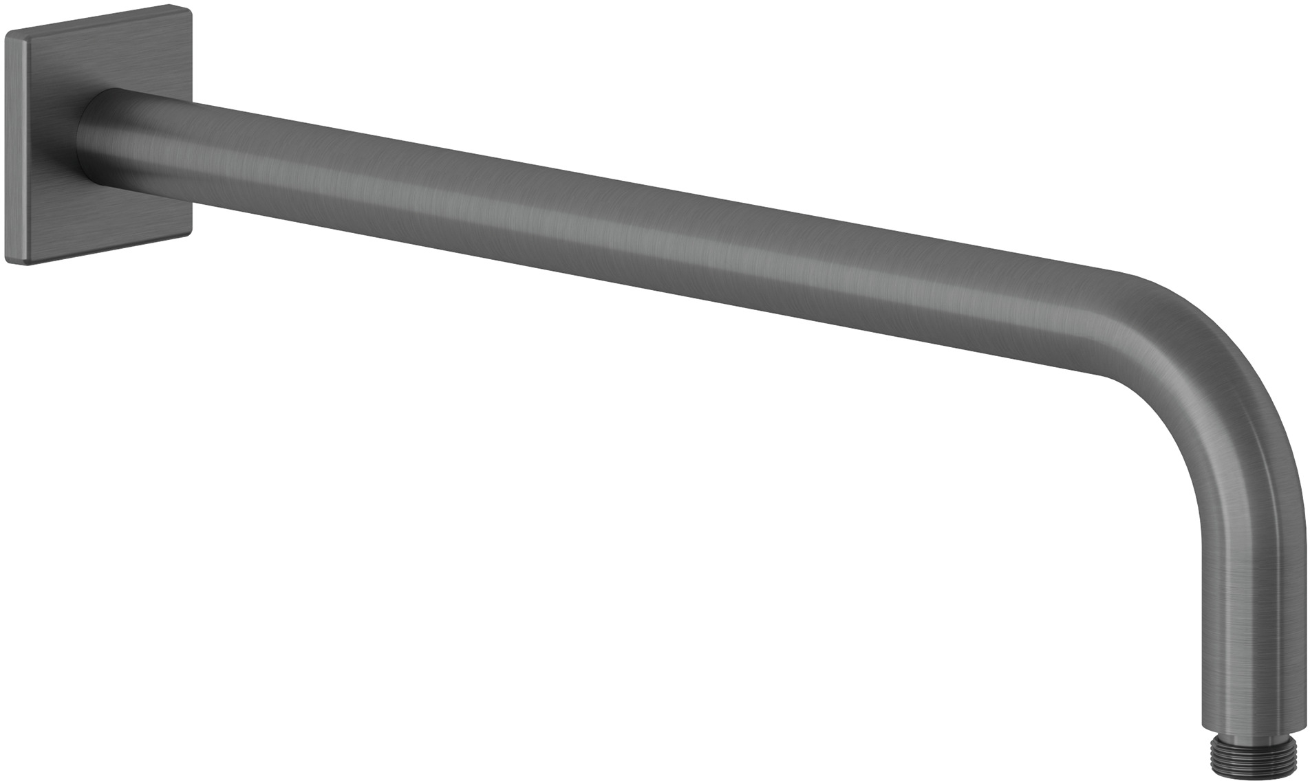 Kludi A-QA ramię prysznicowe 40 cm ścienne czarny szczotkowany 66534N2-00