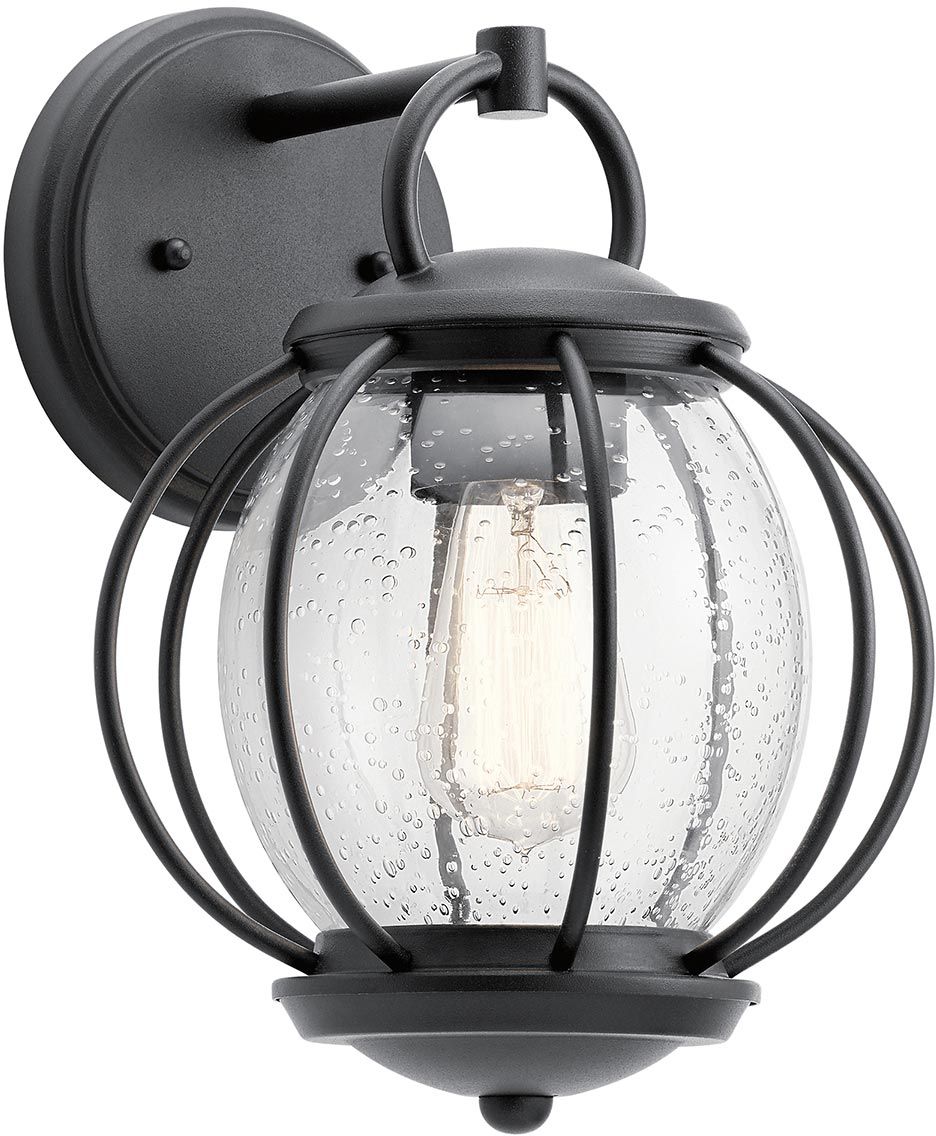 Elstead Lighting Vandalia kinkiet zewnętrzny 1x60 W czarny KL-VANDALIA2-S