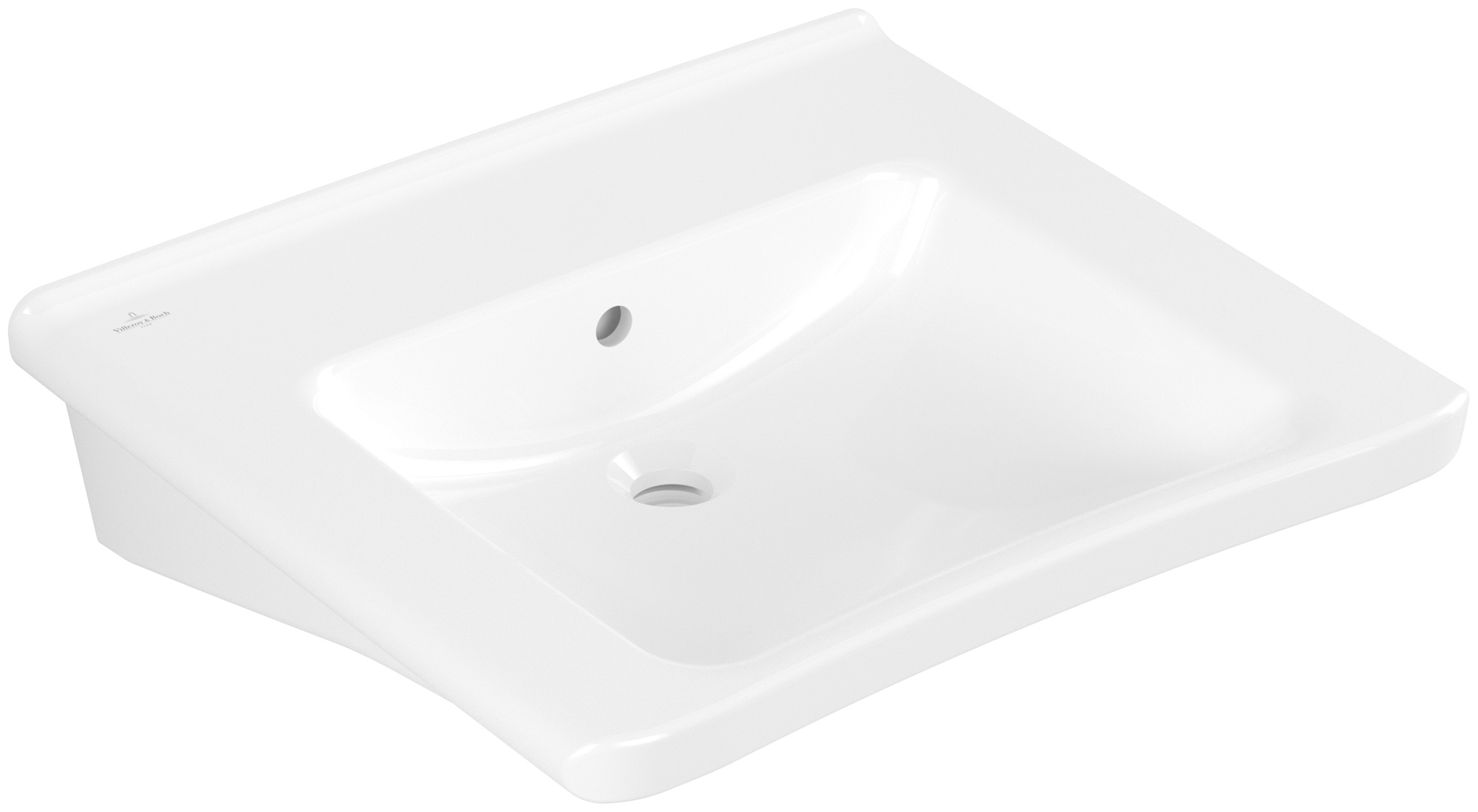 Villeroy & Boch ViCare umywalka 60x55 cm prostokątna ścienna CeramicPlus Weiss Alpin 4A8062R1