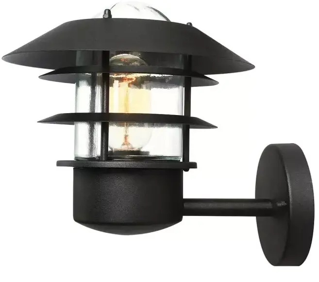 Elstead Lighting Helsingor kinkiet zewnętrzny 1x60 W czarny HELSINGOR-BK