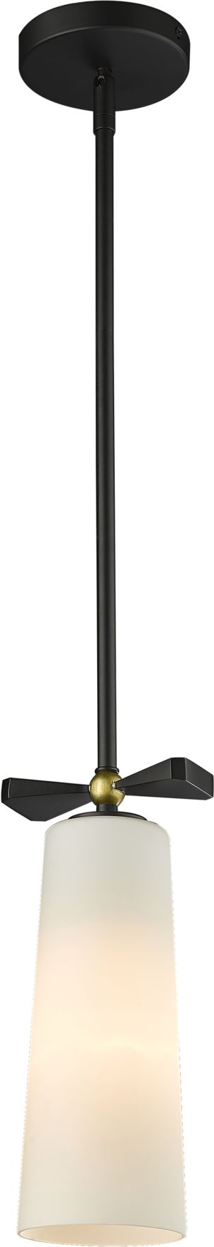 CosmoLight Bow lampa podsufitowa 1x40W biała/czarna P01121BK
