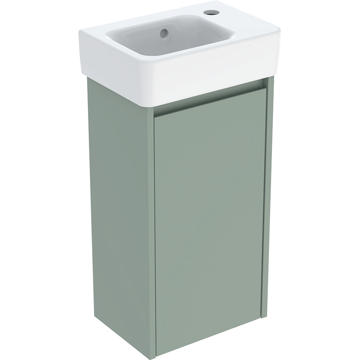 Geberit Selnova Square umywalka z szafką 36 cm szałwiowozielony mat 504.130.IK.1