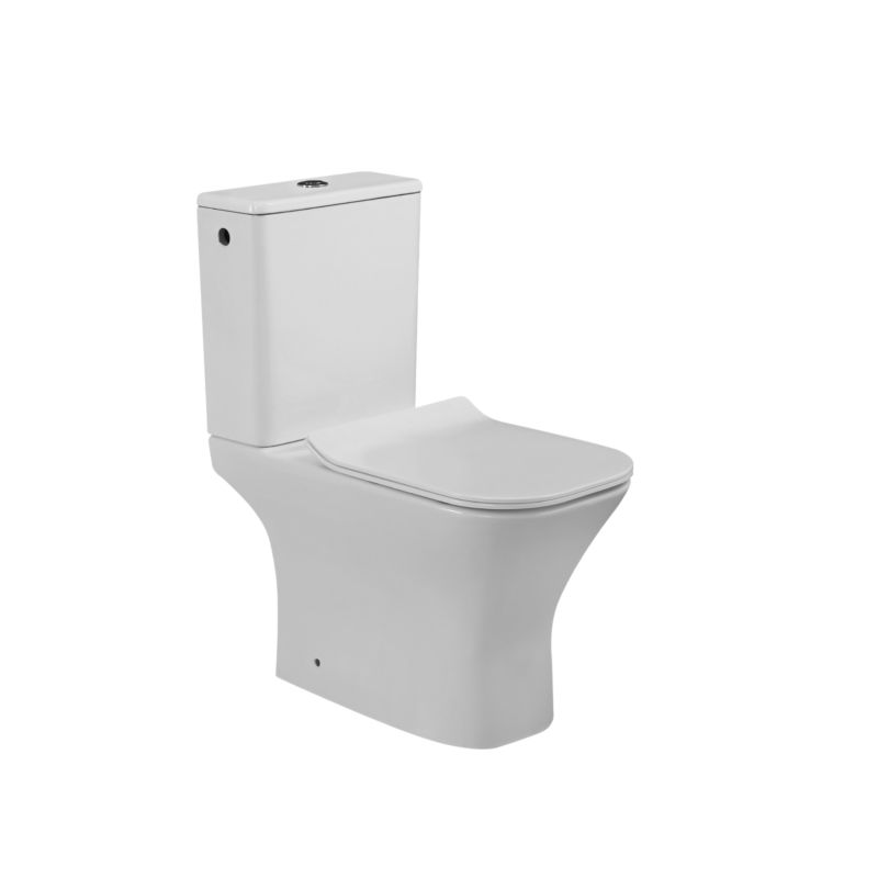 Kompakt WC INVENA Bezkołnierzowy Kwadratowy Deska Wolnoopadająca Nyks 1 szt.