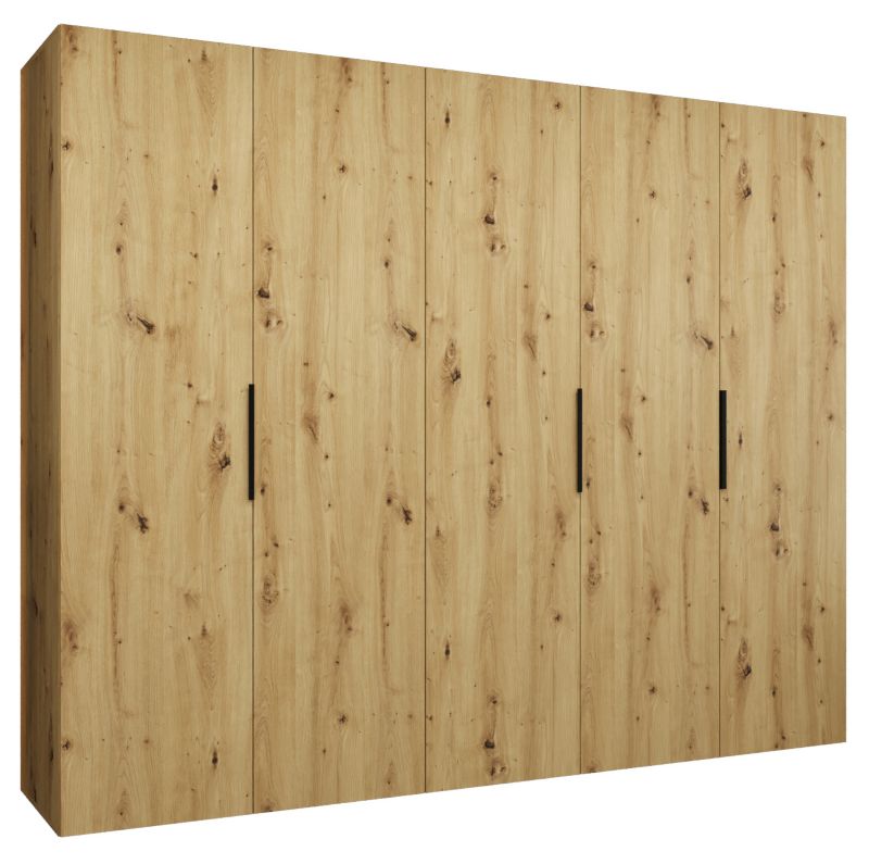 Szafa uchylna otwierana MARBELLA 1 250 wys 202 cm Artisan + Czarny 1 szt
