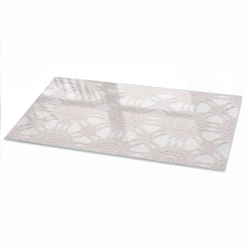 Blat Na Stół ArtPrintCave 100x50 cm Ażurowa elegancja - Szklany Blat do Stolika Kawowego 1 szt.
