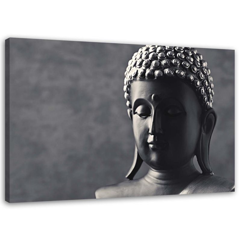 Obraz na płótnie Feeby Budda na szarym tle 120x80cm 1szt