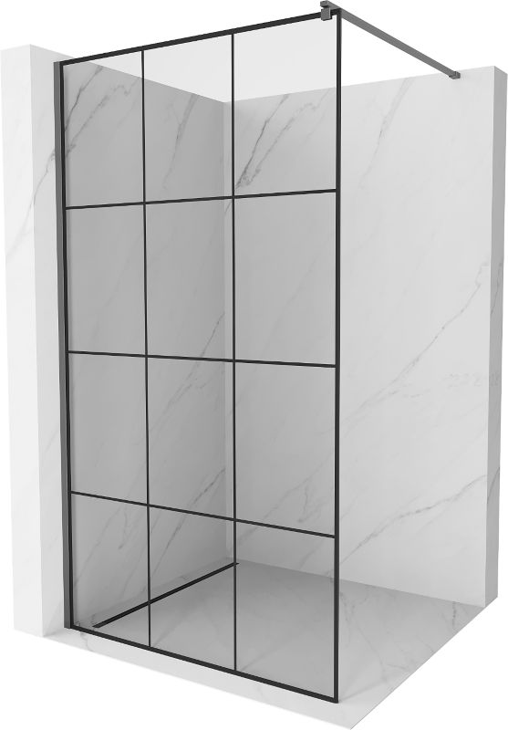 Ścianka prysznicowa Mexen Kioto czarny wzór 100x200 cm 800-100-101-95-771 szt.
