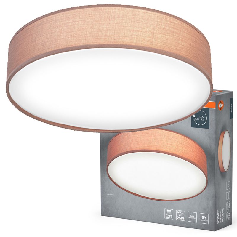 Plafon Osram Orbis Lampa Sufitowa Plafon LED 2x E27 Okrągły Brązowy 1 szt.