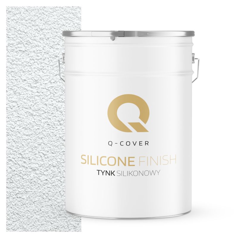 Tynk Silikonowy Elewacyjny Baranek 3.0mm Q-Cover Biały zimny F102 25KG
