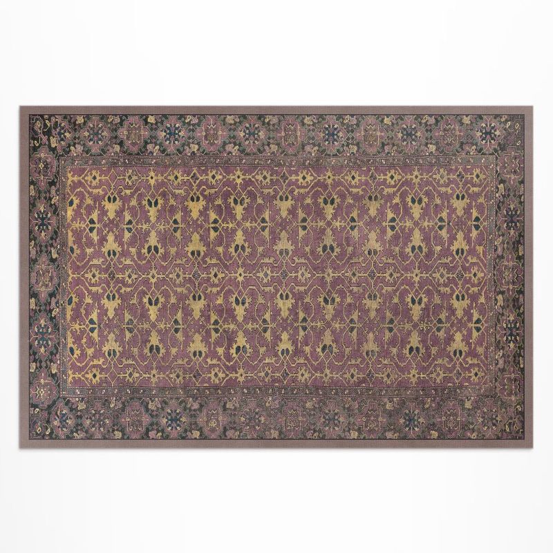 Dywan Winylowy Z Nadrukiem Wallfluent 60x90 cm Dywan z imitacją brudnego różu 1 szt.