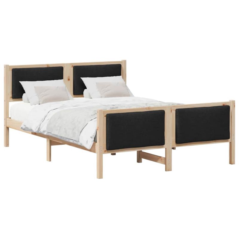 Łóżko Drewniane WaszeMeble 140x190 cm Brązowe WM-878336 1 szt.