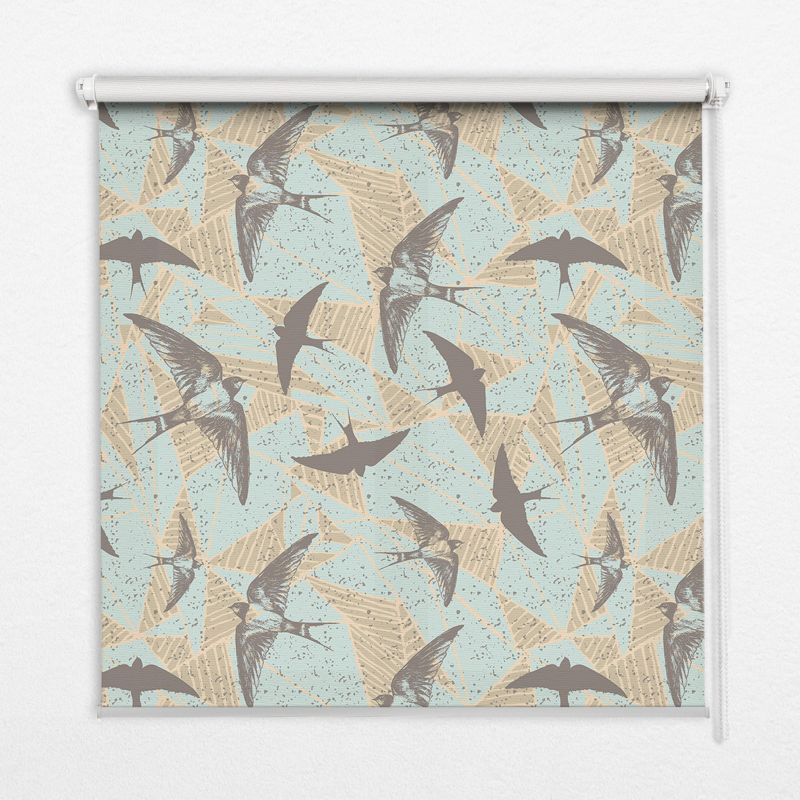 Roleta Dekoracyjna Tulup 150x140 cm Jaskółki Montaż do ściany/sufitu 1 szt.