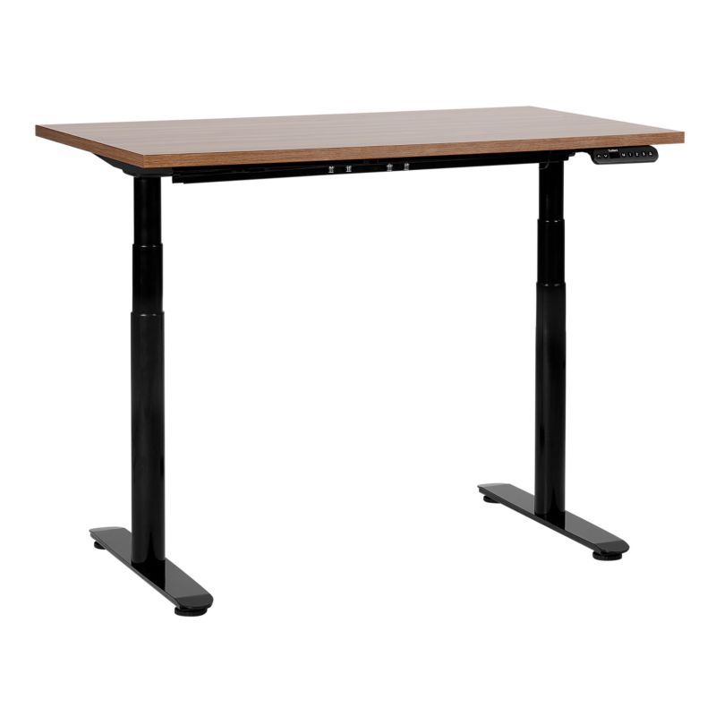 Biurko regulowane elektrycznie Destinas Brązowy/ czarny 120 cm 72 cm 1 szt.