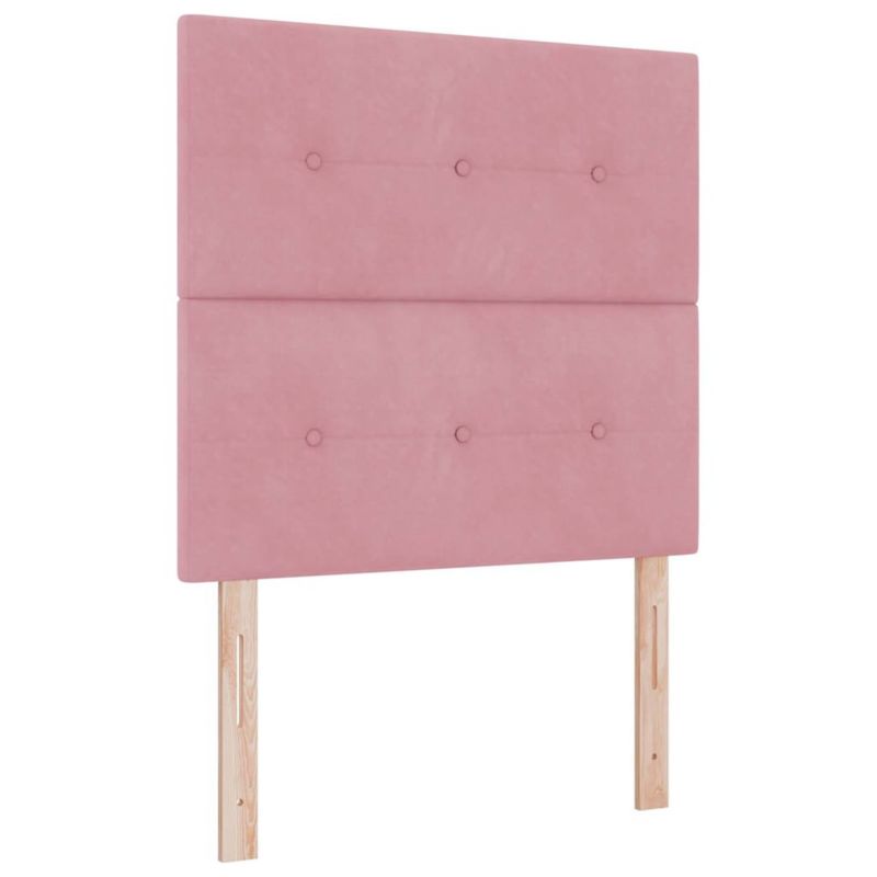Łóżko z materacem WaszeMeble 80x200 cm Różowy aksamit WM-3340903 1 szt.