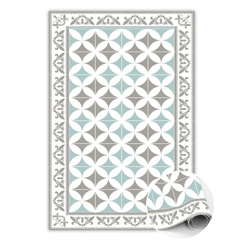 Dywan Tulup Winylowy 60x90 cm Portugalskie kafelki Do Salonu Dekoracyjny 1 szt.