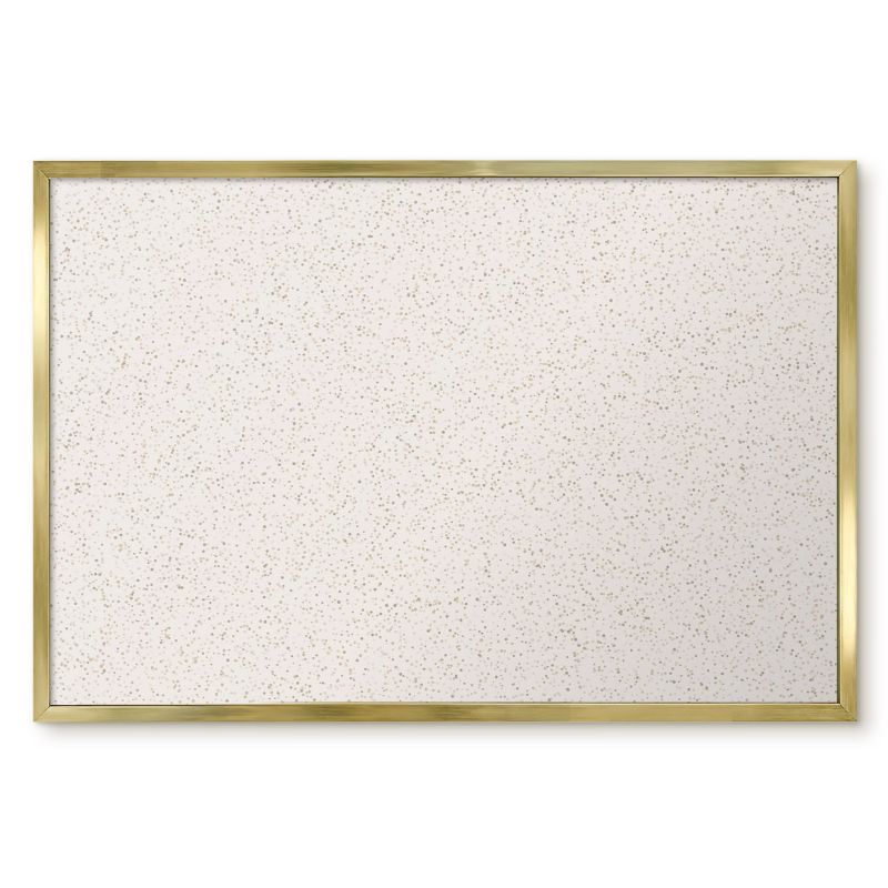 Tablica Magnetyczna Dekoracyjna Tulup 60x40 cm Drobne kropki - Złota rama Do sypialni, salonu 1 szt.