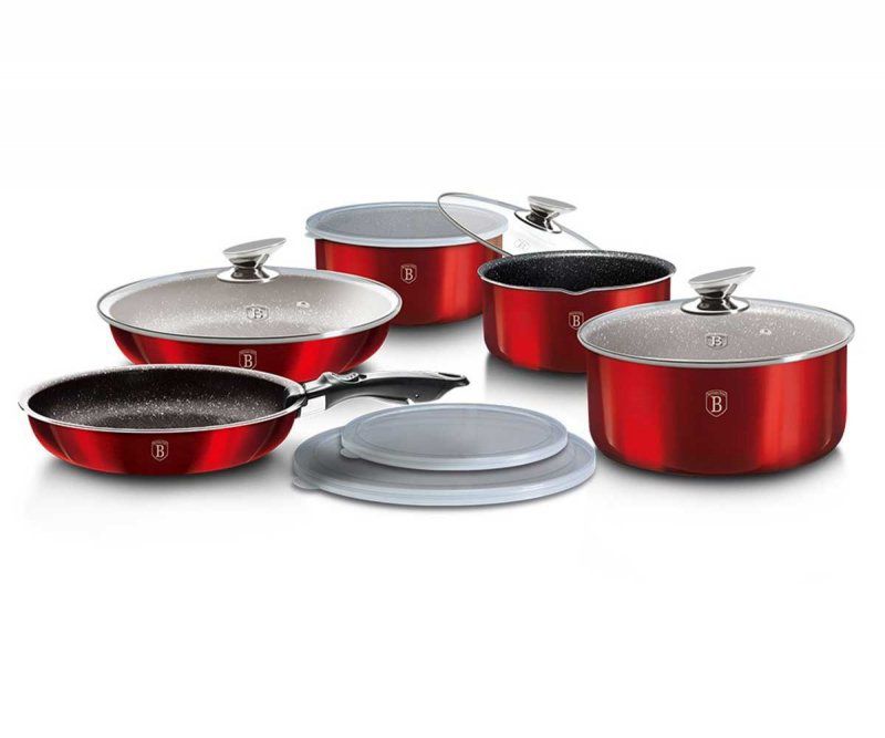 Zestaw garnków granitowych click&cook Berlinger haus bh-1674 komplet 1szt