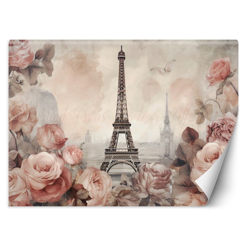 Fototapeta Feeby Wieża Eiffla Shabby Chic 150x105 1 szt