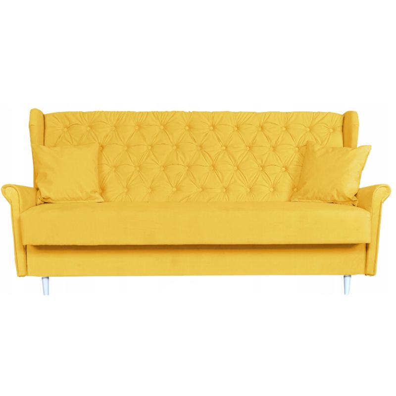Sofa do salonu rozkładana Family Meble GAJA żółta 1szt