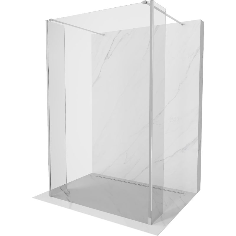 Ścianka prysznicowa Mexen Kioto chrom transparent 160x30x30 3 szt.