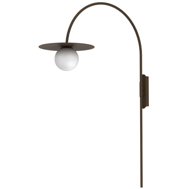 Kinkiet Luminex Flat brązowy 1xE27x15W IP20 wym:19x35x35cm - 1 szt.