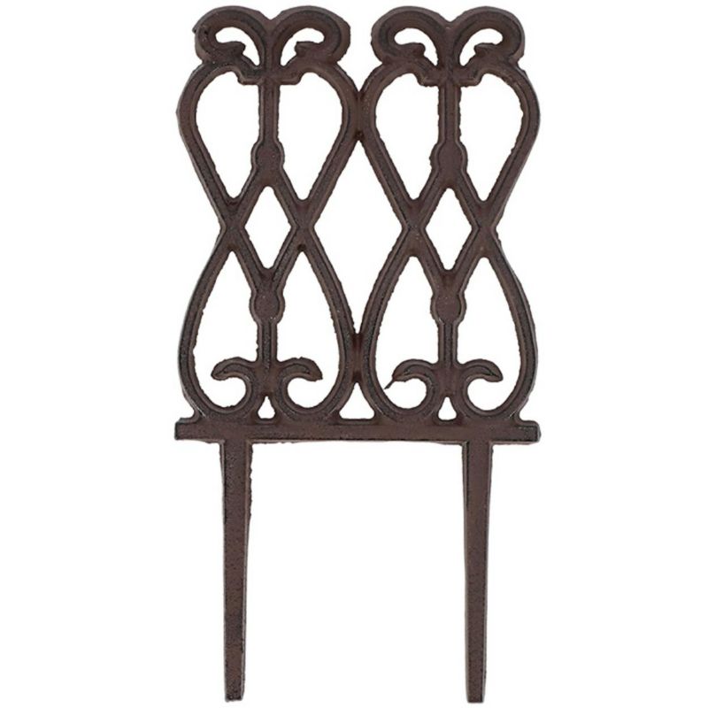 Płotek ogrodowy Esschert Design wbijany ozdobny żeliwny 14 x 27 cm 1 szt.