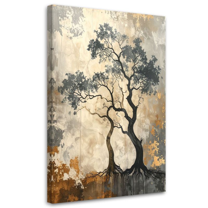 Obraz do salonu sypialni kuchni biura loftu Feeby Drzewa grunge natura 40x60cm 1szt