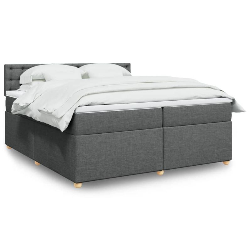 Łóżko kontynentalne WaszeMeble 200x200 cm ciemnoszara WM-3289102 1 szt.