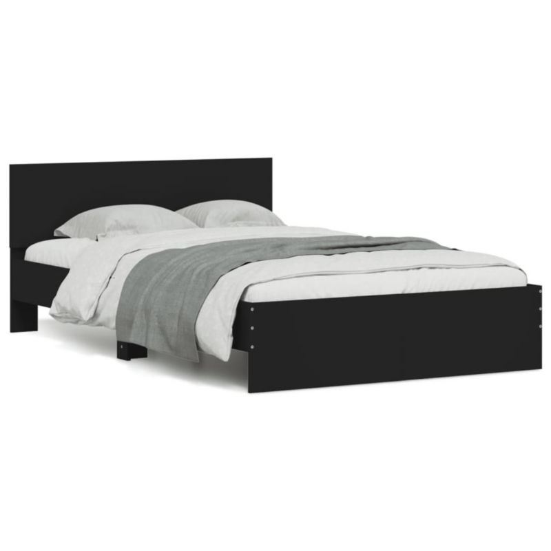 Łóżko drewniane WaszeMeble 135x190 cm czarna WM-3207505 1 szt.