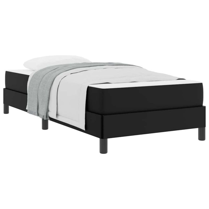 Łóżko z materacem WaszeMeble 80x200 cm Czarny tkanina WM-3398598 1 szt.