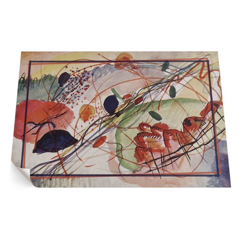 Balkonowy Dywan Winylowy UV ArtPrintCave 60x90 cm Kolorowa akwarela Wassily'ego Kandinsky'ego 1 szt.