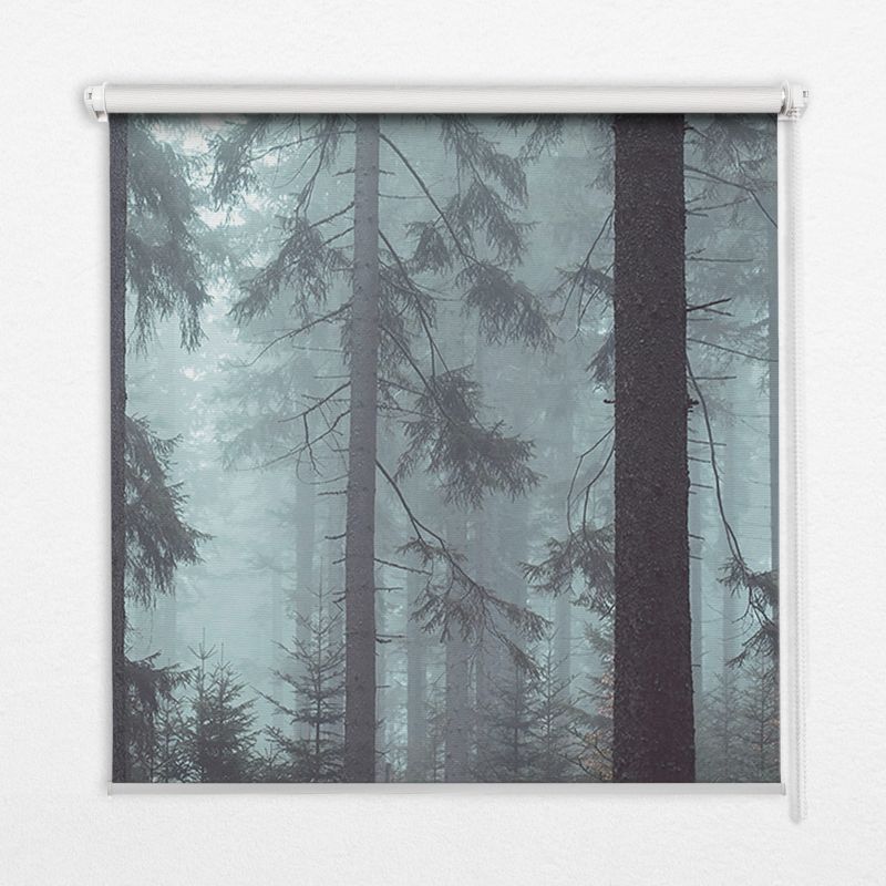 Roleta Do Sypialni Tulup 130x140 cm Las Nocą Montaż do ściany/sufitu 1 szt.