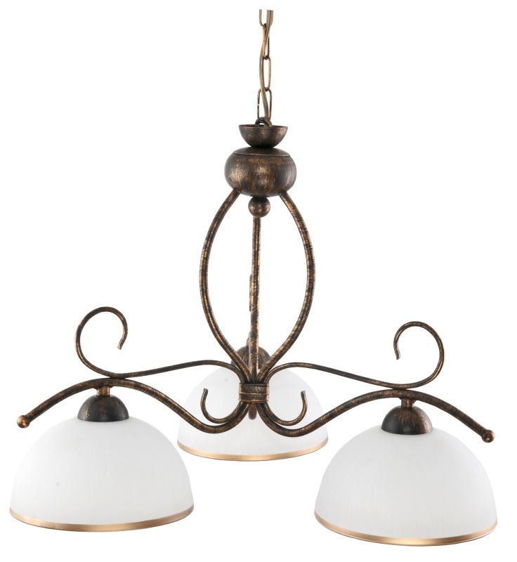 Lampa wisząca EDYLIT żyrandol 3xE27 vintage nad stół do kuchni GOMERA 9-982 1 szt.