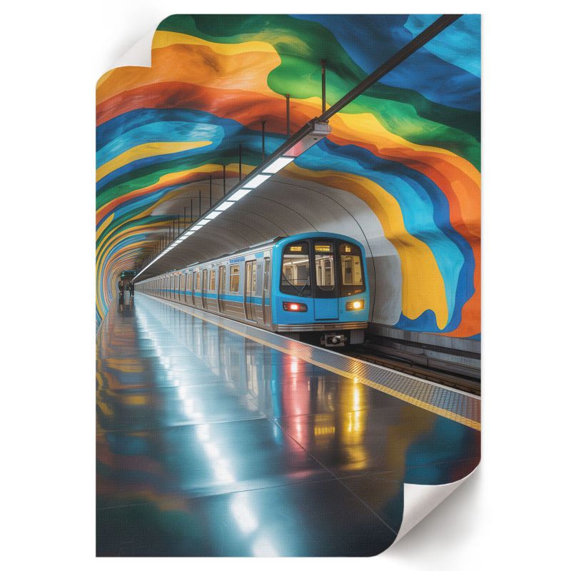 Plakat Do Kuchni ArtPrintCave 21x29,7 cm Metro i tęcza Parallel Form 1 szt.