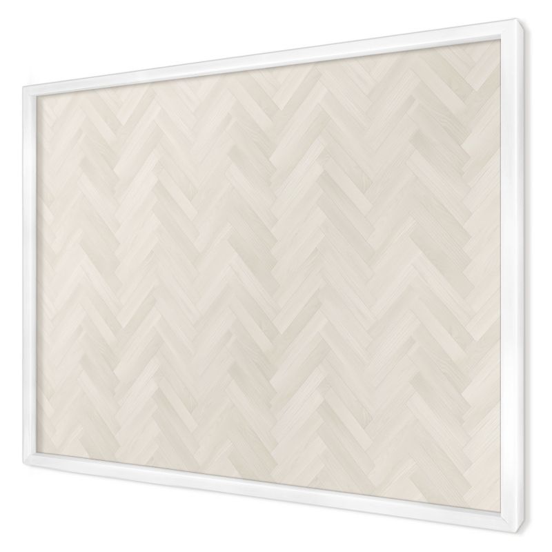 Magnetyczna tablica ozdobna Wallfluent 70x50 Subtelna jodełka w białej ramie 1szt
